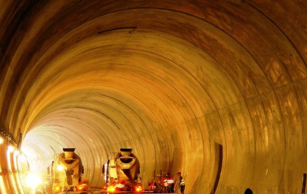 Tunnelbau der neuen Unterinntalbahn